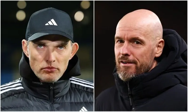HLV Thomas Tuchel muốn trở lại Premier League và sẵn sàng lắng nghe đề nghị từ Man.United. Erik ten Hag.jpg