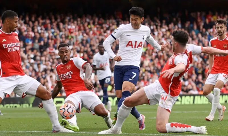 Arsenal sẽ cần phải tìm cách hạn chế đội trưởng Son Heung-Min của Tottenham. Son.jpg