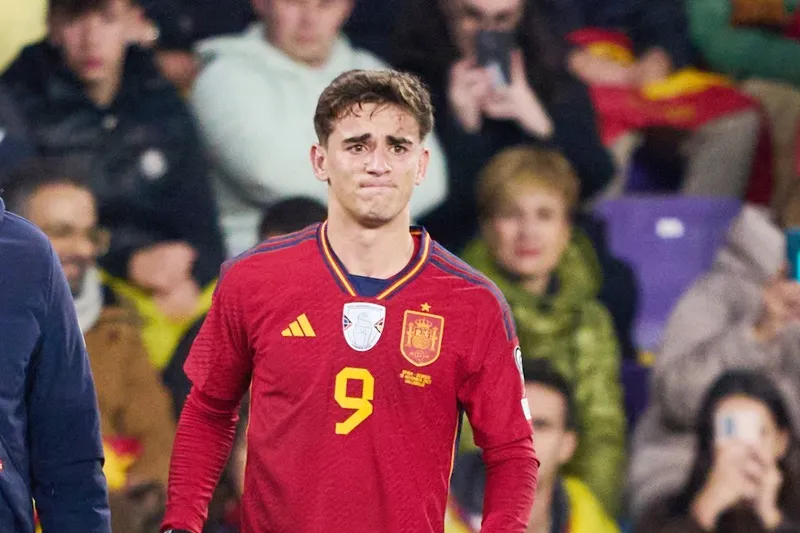 Tiền vệ trẻ Gavi của Tây Ban Nha là thiếu vắng đáng tiếc tại Euro 2024. Gavi.jpg