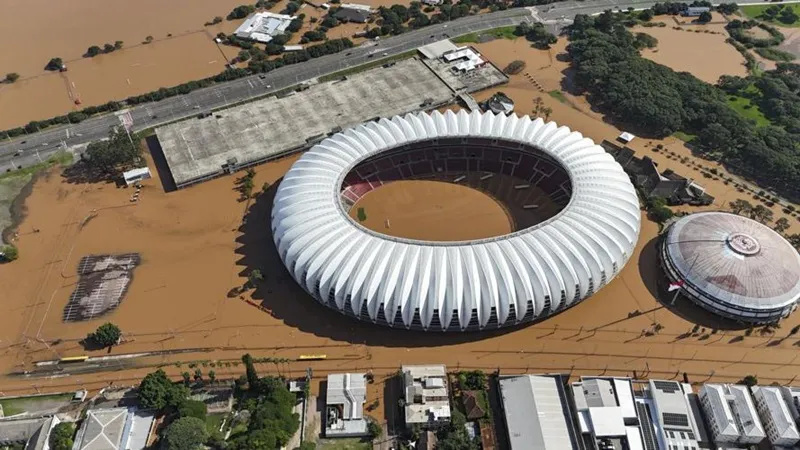 Lũ lụt lịch sử ở bang Rio Grande do Sul nhấn chìm các sân vận động. Brazil1.jpg