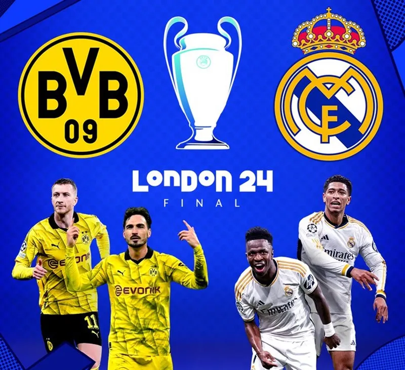 Real Madrid chạm trán Borussia Dortmund trong trận chung kết Champions League 2023-24 ngày 1-6. Bellingham.jpg