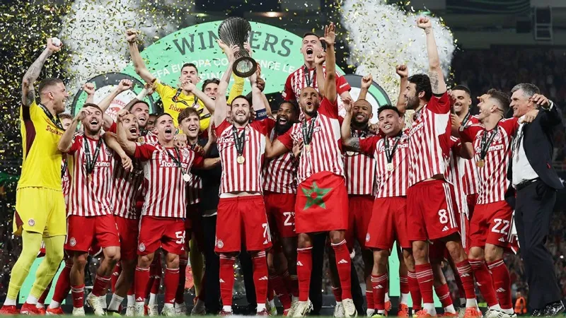 Olympiakos vô địch Europa Conference League khi đánh bại Fiorentina với tỷ số 1-0.