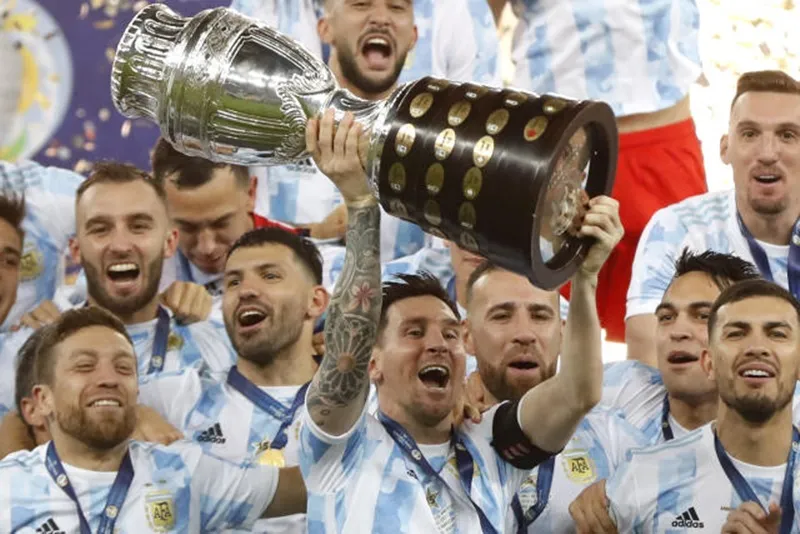 Argentina và Lionel Messi đã giành chức vô địch gần đây nhất vào năm 2021. Copa America.jpg