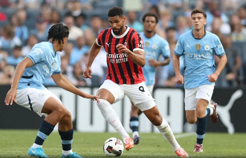 Đôi hình trẻ Man.City thua 2-3 trước AC Milan hôm Chủ nhật. Pep Guardiola.jpeg