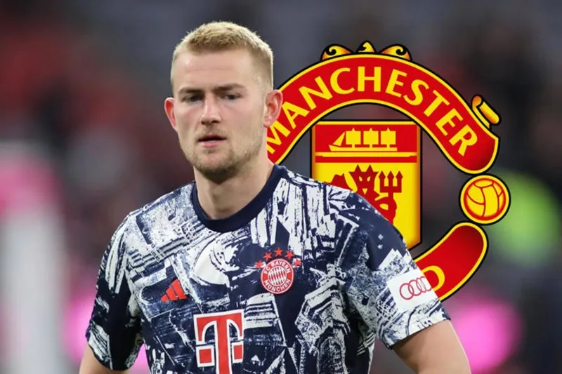 Man.United muốn trung vệ Matthijs de Ligt tái hợp với HLV Erik ten Hag.