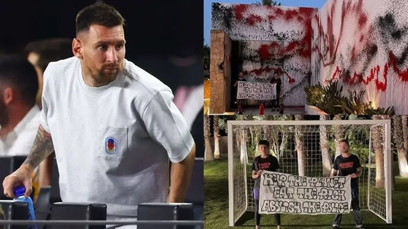 Ngôi biệt thự của Messi ở Ibiza bị các nhà hoạt động vì biến đổi khí hậu phá hoại. Lionel Messi1.jpg