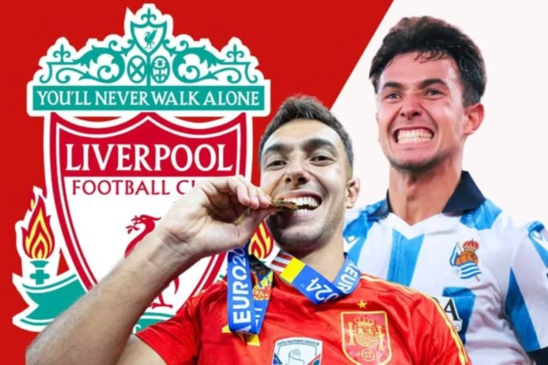 Liverpool đang ở gần mục tiêu số 1 lúc này là tiền vệ Martin Zubimendi của Real Sociedad.