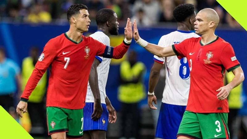 Cristiano Ronaldo và Pepe là tại giải đấu lớn cuối cùng bên nhau là Euro 2024.