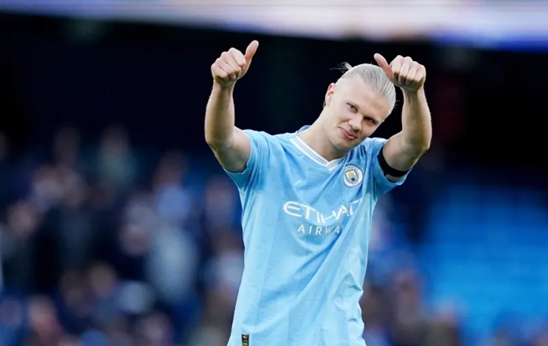 Erling Haaland thống trị cuộc đua ghi bàn 2 mùa Premier League vừa qua nhưng kỷ lục 60 bàn/mùa giải vô địch Anh của Dixie Dean là khó chạm tới. Haaland.jpg