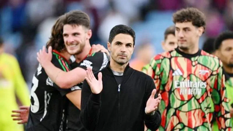 HLV Mikel Arteta và Arsenal đang khởi đầu tối với 2 chiến thắng cùng tỷ số 2-0. Arsenal1.jpg