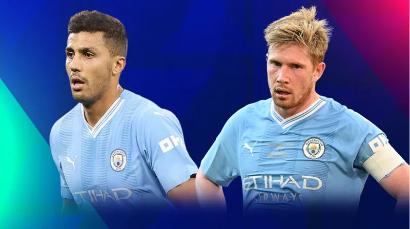 Guardiola có vẻ muốn Man.City giữ chân 2 ngôi sao hàng đầu Rodri và Kevin De Bruyne. Kevin De Bruyne.png