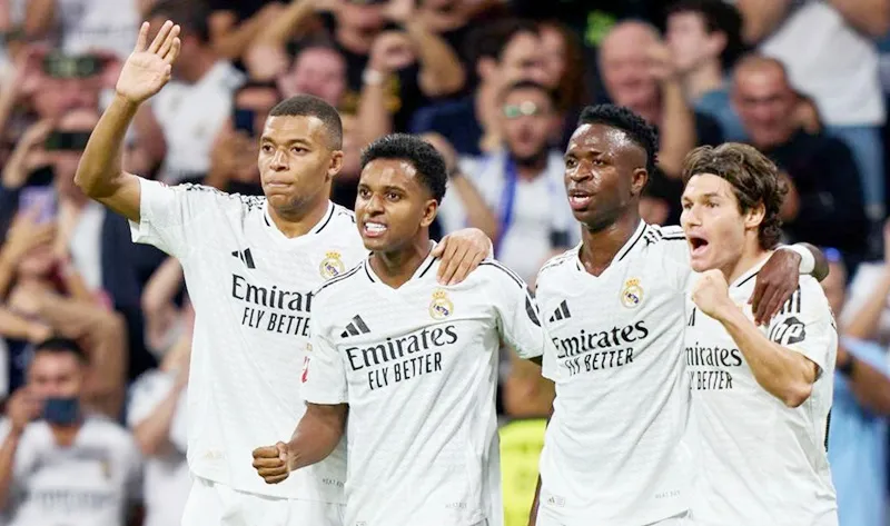 Vinicius và Kylian Mbappe tiếp tục nổ súng giúp Real Madrid bay cao. Real Madrid.jpg