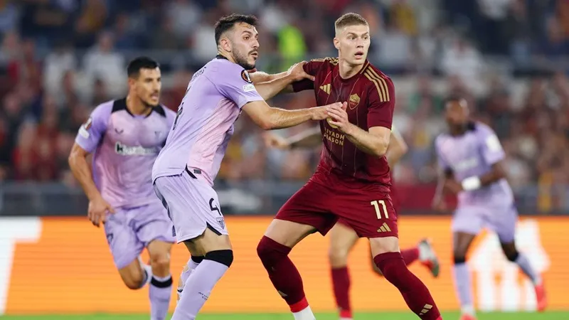 AS Roma đã để thủng lưới vào phút cuối và chấp nhận hòa 1-1 với Athletic Bilbao. AS Roma.jpg