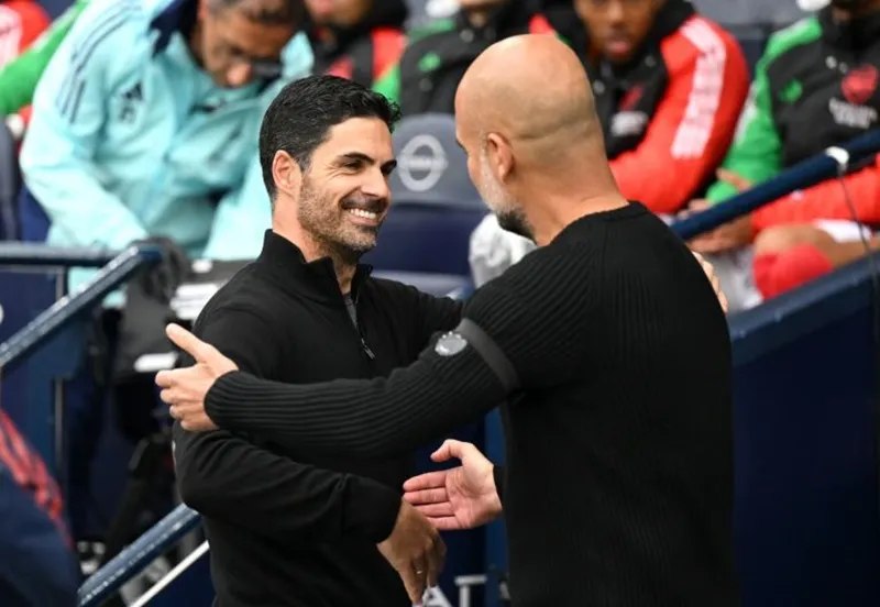 Mikel Arteta nói sự cạnh tranh giữa các CLB không ảnh hưởng đến mối quan hệ cá nhân giữa 2 HLV. Pep Guardiola1.jpg