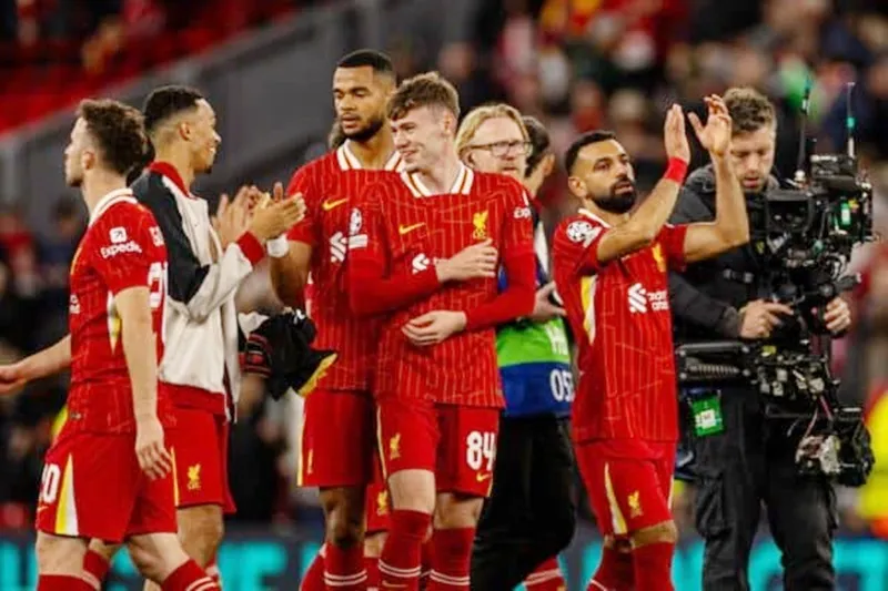 Liverpool ung dung vượt qua Bologna với tỷ số 2-0 vào thứ Tư tại Anfield. Mohamed Salah.jpg