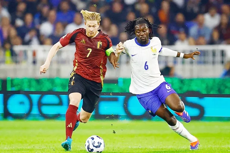 Tuyển Bỉ thiếu nhạc trưởng Kevin De Bruyne chắc chắn bị hạn chế về năng lực chiến thắng. Belgium1.jpg
