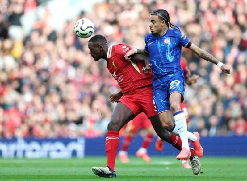 Chelsea thấy mạch bất bại của họ kể ngày khai mạc kết thúc tại Anfield. Reece James.jpg