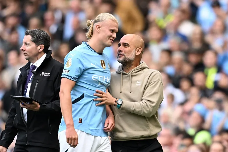 HLV Pep Guardiola tin Haaland sẽ tìm lại phong độ ghi bàn nếu các đồng đội xung quanh nâng cao trình độ. guardiola1-5826.jpg