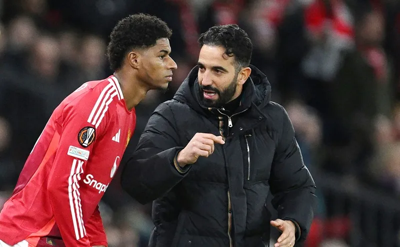 HLV Amorim đã loại Rashford khỏi đội hình trong 3 trận đấu gần nhất của Man.United. Marcus Rashford.jpg