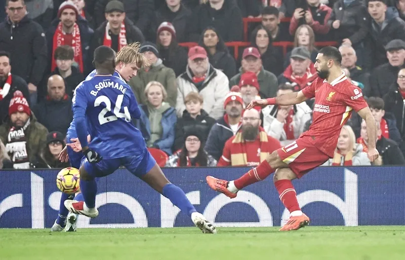 Salah rực sáng phong độ giúp Liverpool tràn trề cơ hội thắng Premier League mùa giải này. Liverpool.jpg