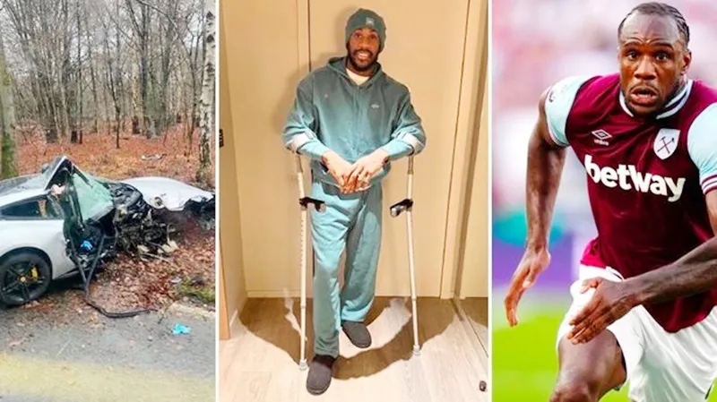 Michail Antonio cho biết anh rất biết ơn vì còn được sống sau tai nạn ô tô kinh hoàng. Antonio.jpg