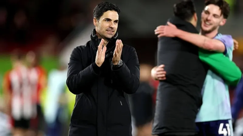 Đội bóng của HLV Mikel Arteta không thua trận derby London nào vào năm 2024 và bắt đầu năm mới theo cách tương tự. Brentford1.jpg
