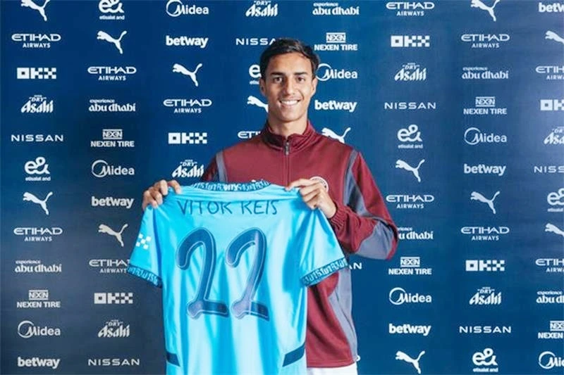 Vitor Reis là trung vệ thứ 2 mà Man.City đã ký hợp đồng trong vòng 2 ngày.