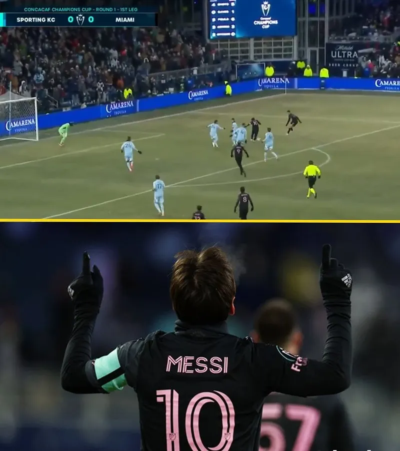 Messi mang về chiến thắng chính thức đầu tiên của tân HLV Javier Mascherano của Inter Miami CF. Sporting Kansas City 3.jpg