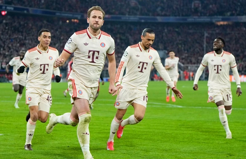 Harry Kane ghi cú đúp giúp Bayern Munich thắng dễ 3-0 trước Bayer Leverkusen.