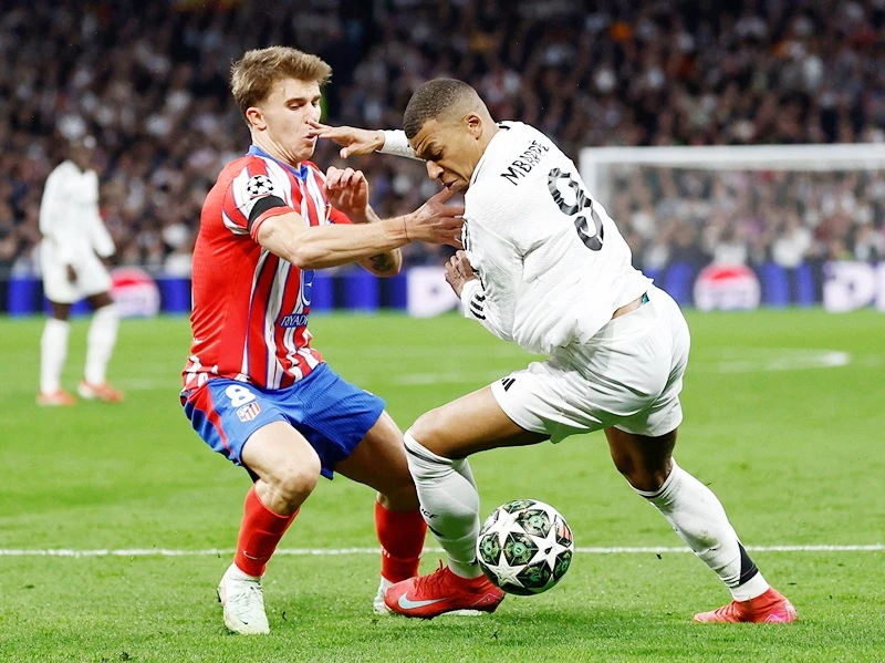Mbappe gây thất vọng khi Real Madrid thắng 2-1 tại Santiago Bernabeu vào thứ Ba tuần trước. Kylian Mbappe.jpg