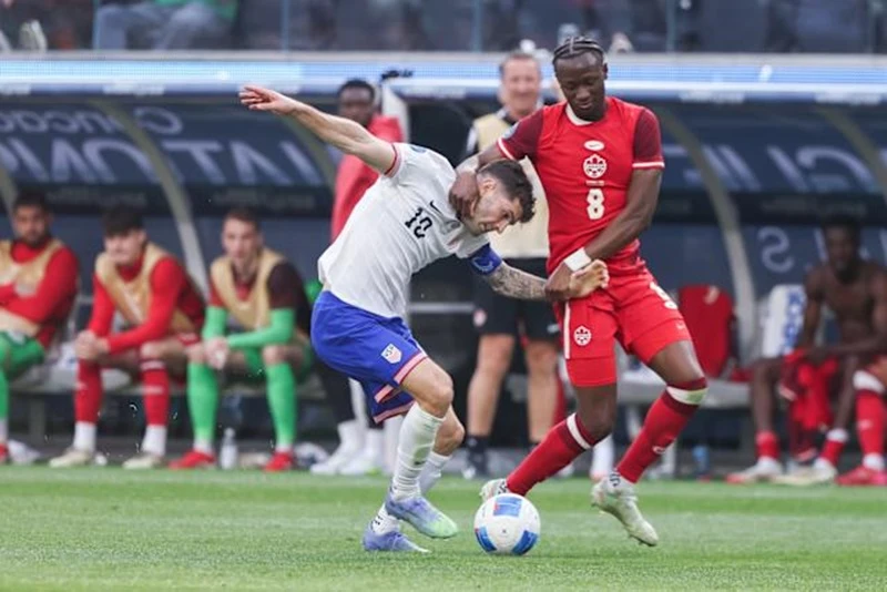 Tuyển Mỹ sau trận thua Panama 0-1 là thất bại 1-2 trước Canada ở trận tranh hạng 3 CONCACAF Nations League. Concacaf Nations League.jpg