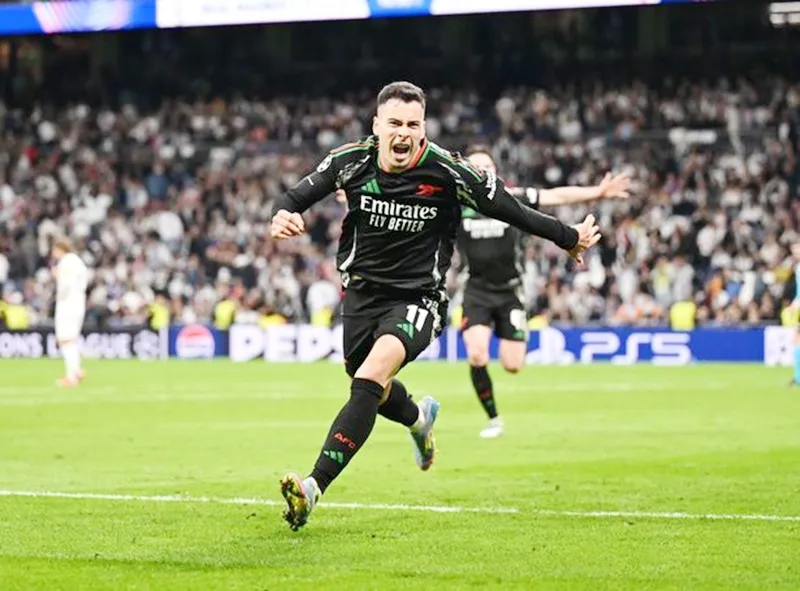 Martinelli khẳng định ghi bàn và giúp Arsenal thắng tại Real Madrid là đêm tuyệt vời nhất sự nghiệp. Gabriel Martinelli.jpg