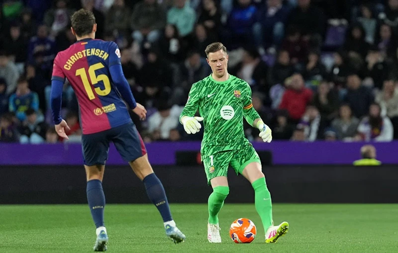 Thủ thành số 1 Marc-Andre ter Stegen đã thi đấu trở lại sau 7 tháng vắng mặt vì chấn thương.