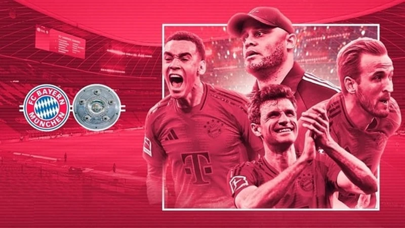 Bayern Munich giành ngôi vô địch Bundesliga thứ 34