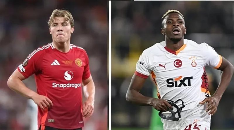 Rasmus Hojlund và Victor Osimhen