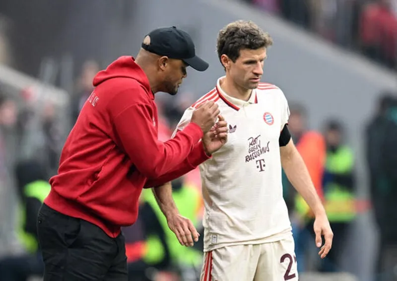 Thomas Mueller cũng khát khao chia tay Bayern Munich với danh hiệu lịch sử. Mueller.jpg