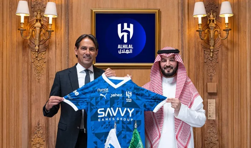 Inzaghi lần đầu dẫn dắt CLB mới Al-Hilal khi đối đầu Real Madrid tại FIFA Club World Cup vào thứ Tư. Al-Hilal..jpg