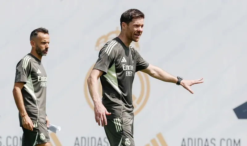 HLV Xabi Alonso cho biết công việc của ông tại Real Madrid chỉ thực sự bắt đầu vào thứ Ba bằng trận đấu đỉnh cao với Juventus. Kylian Mbappe1.jpg