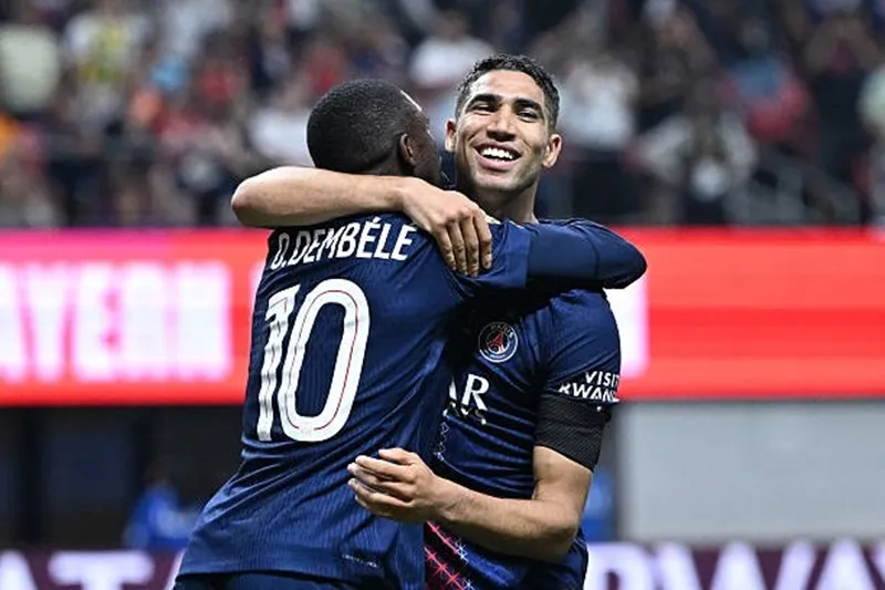 Bộ đôi Hakimi - Dembele phối hợp kết liễu Bayern ở khoảng thời gian bù giờ Estevao1.jpg