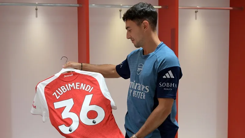 Martin Zubimendi đã gia nhập Arsenal từ Real Sociedad với giá gần 60 triệu bảng. Arsenal1.jpg