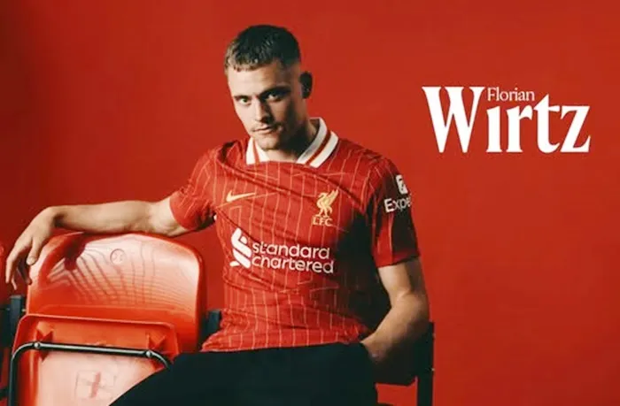 Florian Wirtz gia nhập Liverpool với mức giá có thể trở thành kỷ lục chuyển nhượng của Anh là 116 triệu bảng. Florian Wirtz.jpg