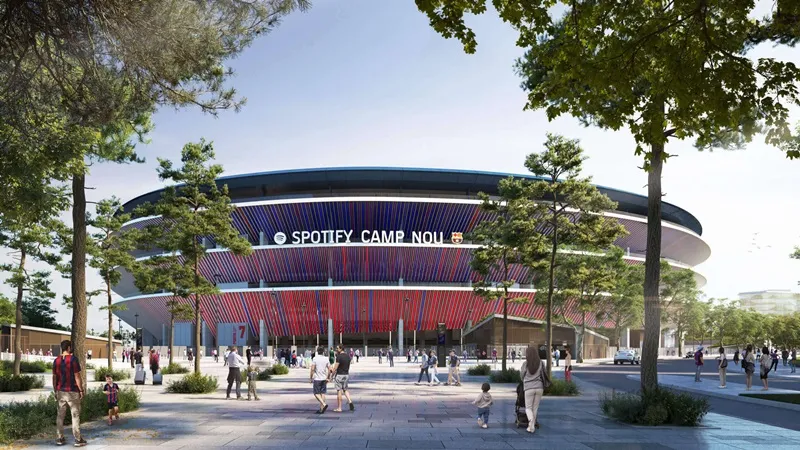 Barcelona dự kiến vào tháng 9 có thể trở lại sân Camp Nou sau 2 năm cải tạo. Barcelona.jpg