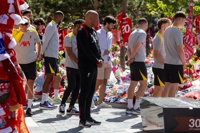 Liverpool và Preston North End tưởng nhớ Diogo Jota trong trận giao hữu tiền mùa giải vào Chủ nhật. Liverpool.jpg