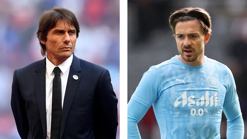 Jack Grealish nằm trong danh sách tuyển mộ của HLV Antonio Conte. 