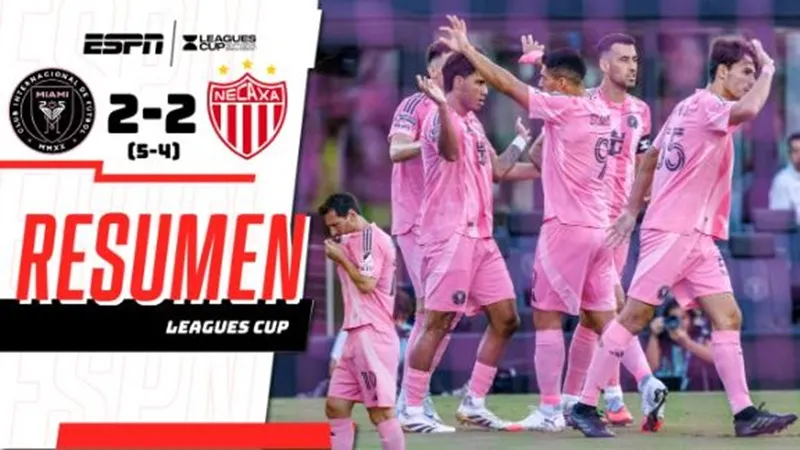 Inter Miami vẫn vượt qua Club Necaxa khi giành chiến thắng 5-4 trong loạt sút luân lưu. Inter Miami1.jpg
