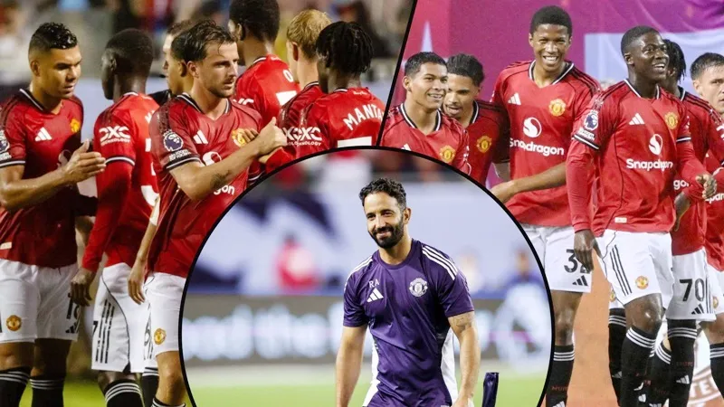 HLV Ruben Amorim khá hài lòng khi Man.United toàn thắng cả 2 trận giao hữu tại Mỹ. RB Leipzig1.jpg