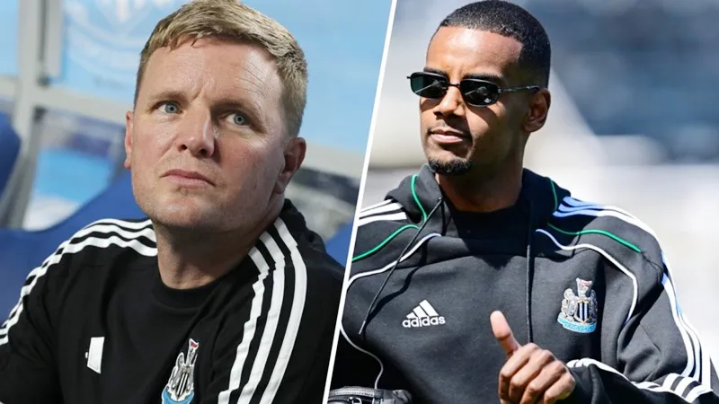 HLV Eddie Howe rõ ràng rất khó chịu vì tình trạng của chân sút chủ lực Alexander Isak.