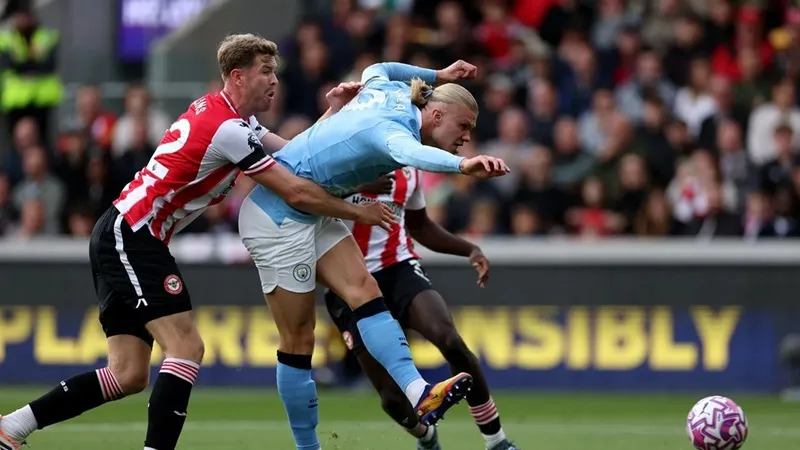 Haaland nhấn chìm Brentford, giúp Man City vươn lên thứ 5 | CHUYÊN TRANG  THỂ THAO