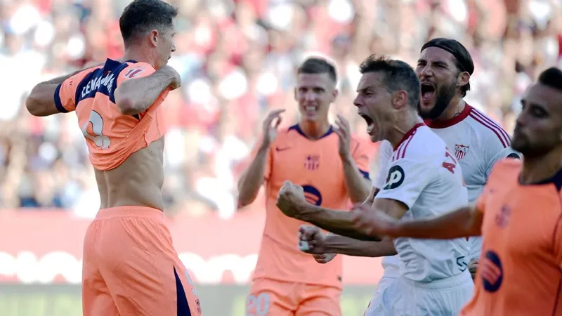 Barcelona thua trận thứ 2 liên tiếp với thất bại 1-4 thất vọng trước Sevilla vào Chủ nhật.