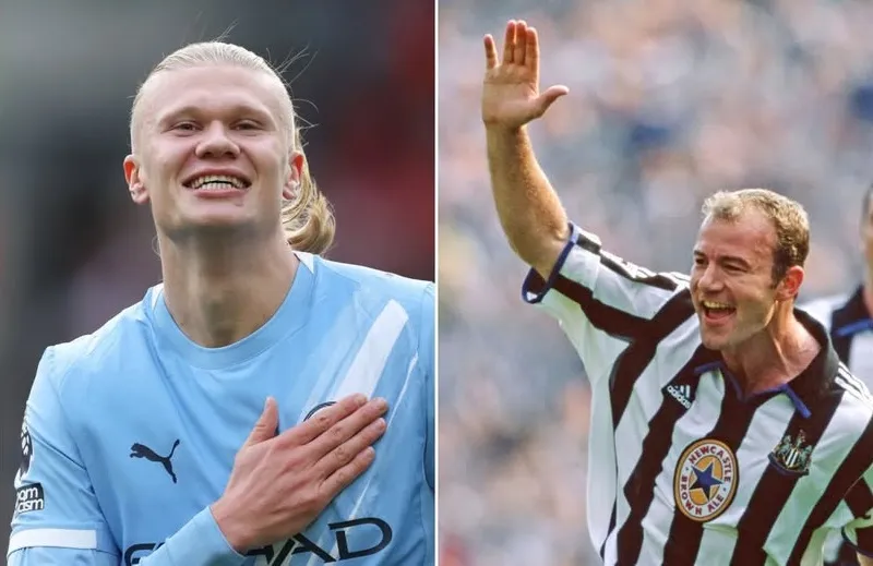 Erling Haaland chỉ quan tâm kỷ lục 260 bàn thắng của Alan Shearer tại Ngoại hạng Anh.